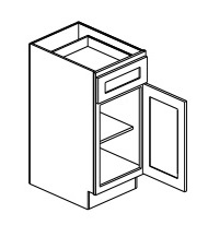 Single Door with Drawer Base