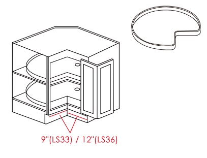 Easy Reach Base Corner Cabinet