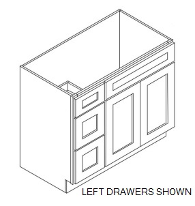 Double Door and Two Drawers Sink Base Vanity